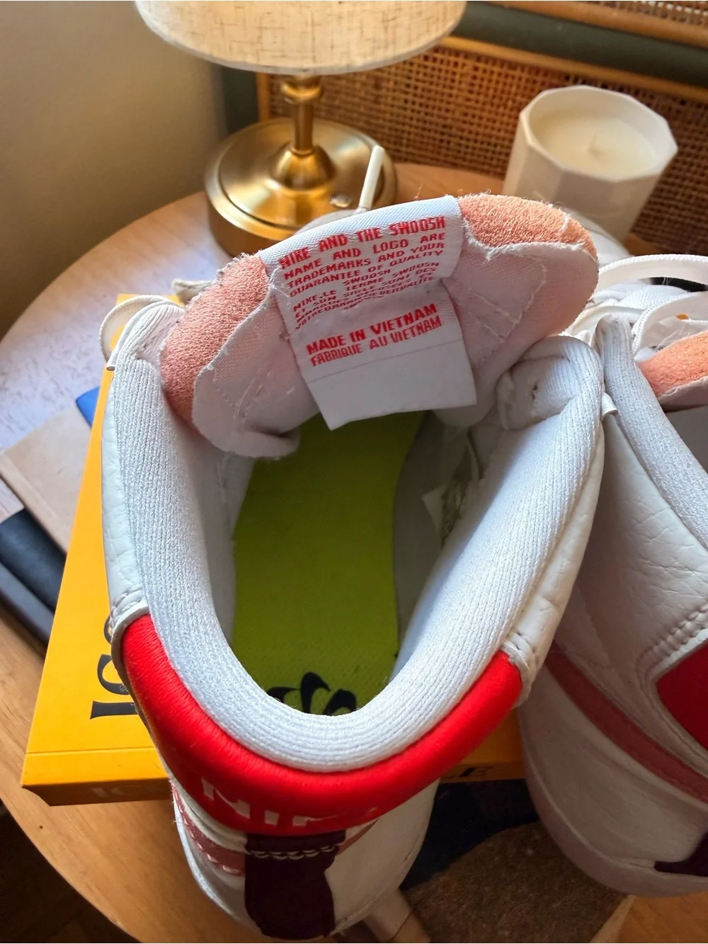 Nike Blazer Mid ‘77 White Pink Oxford Burgundy Crush Sneakers Women’s 7